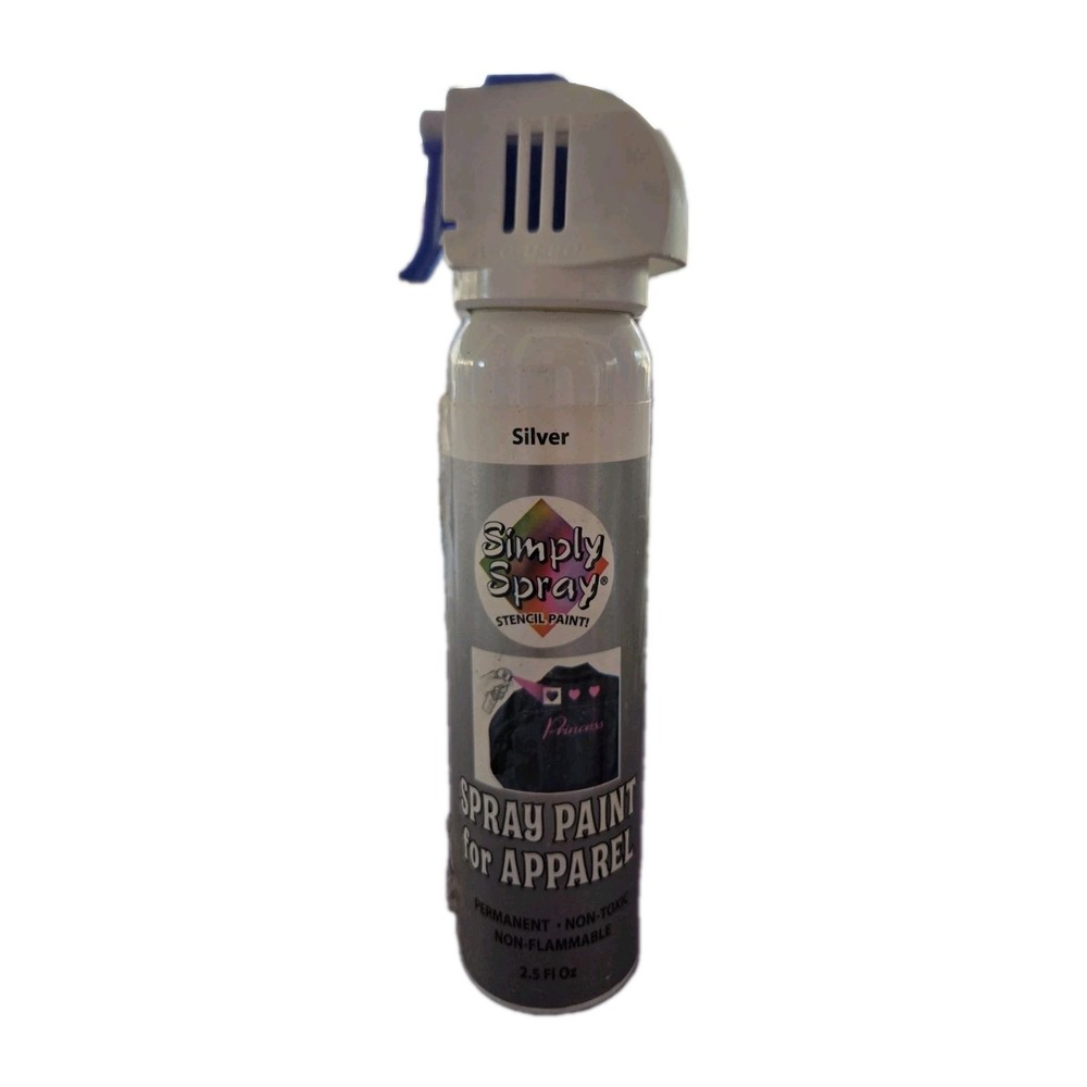 Simply Spray SILVER Soft Fabric Paint