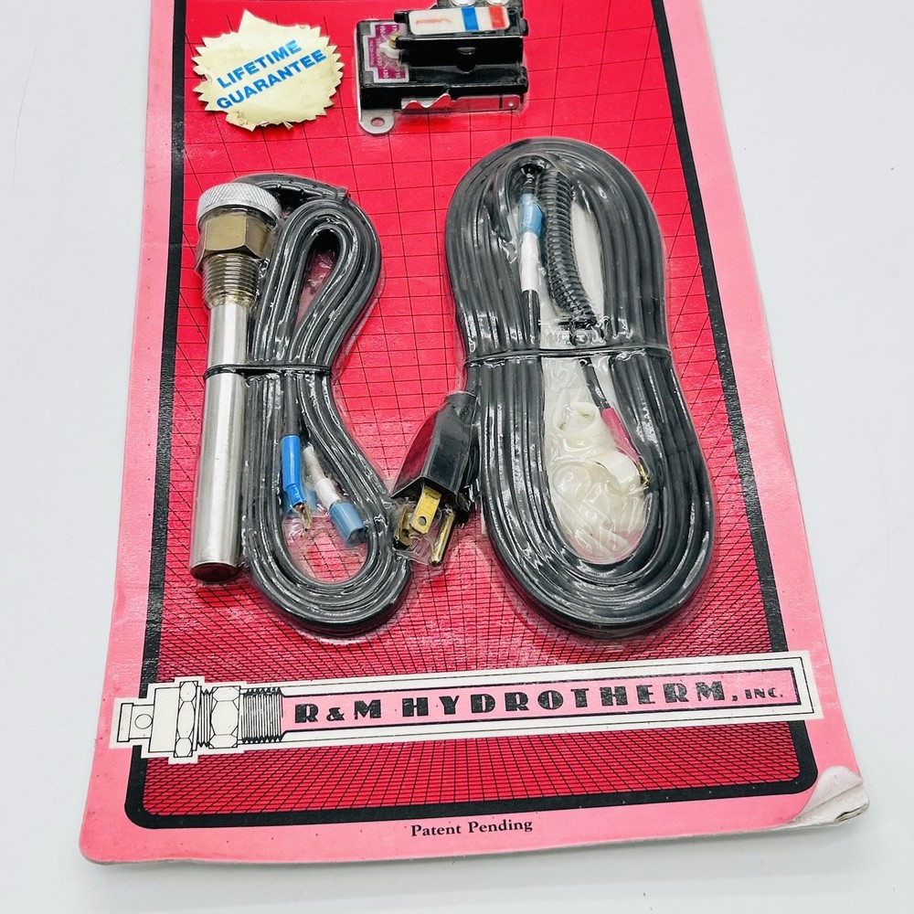 R&M Hydrotherm Hott Rod RV Water Heater Electric Kit NOS Vintage Made USA