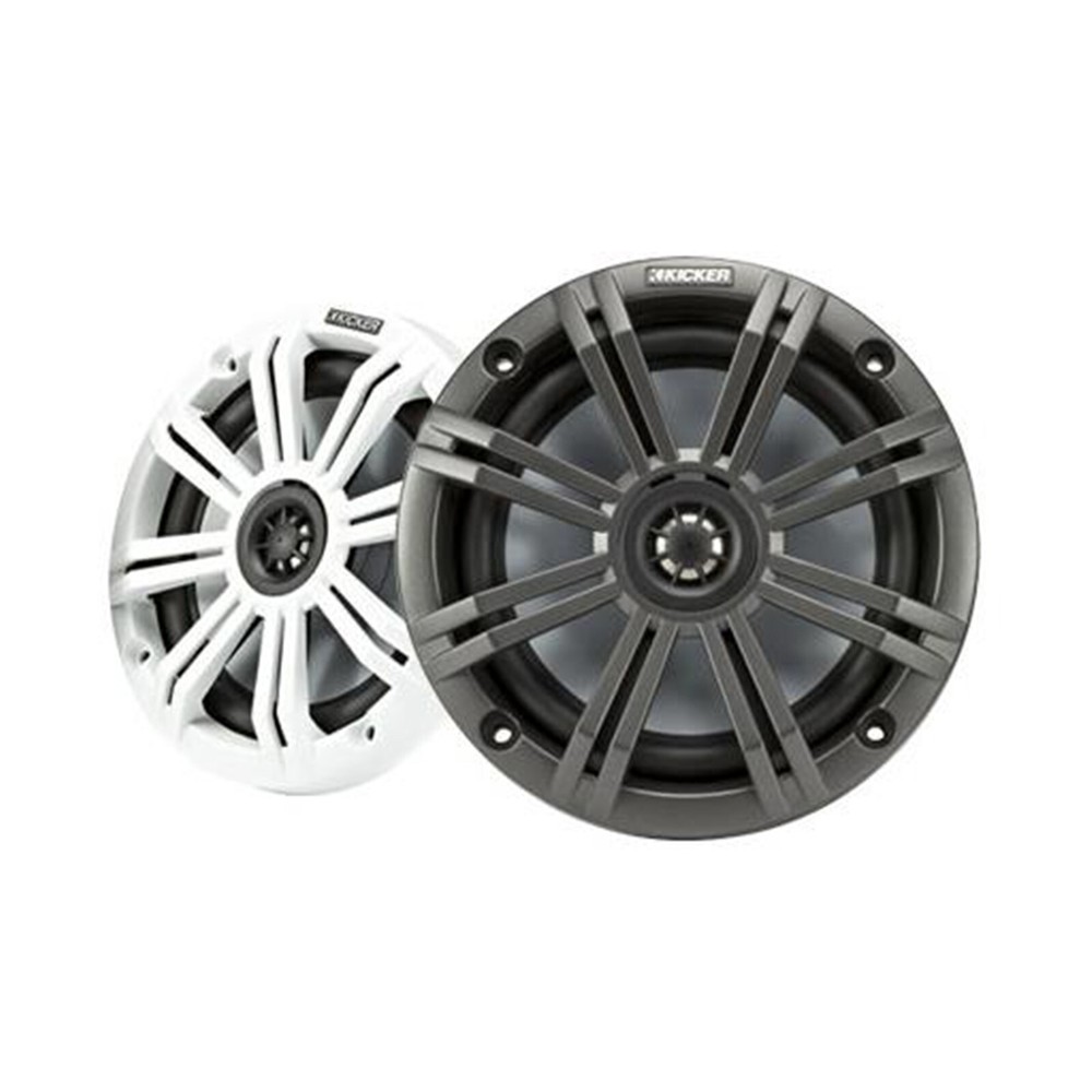 Kicker White Bulk Packaging Marine 6.5" 4Ohm Coaxial Speaker Bundle - 4 Speakers