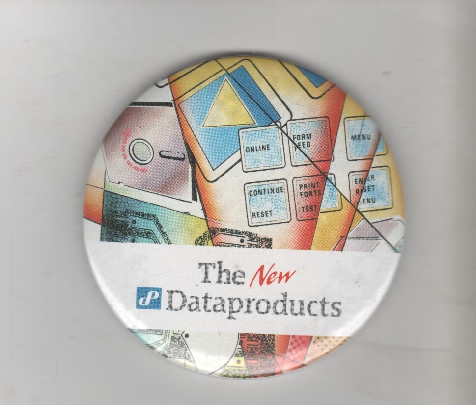 ITHistory (1990s) PIN:  DATAPRODUCTS "The New" OF