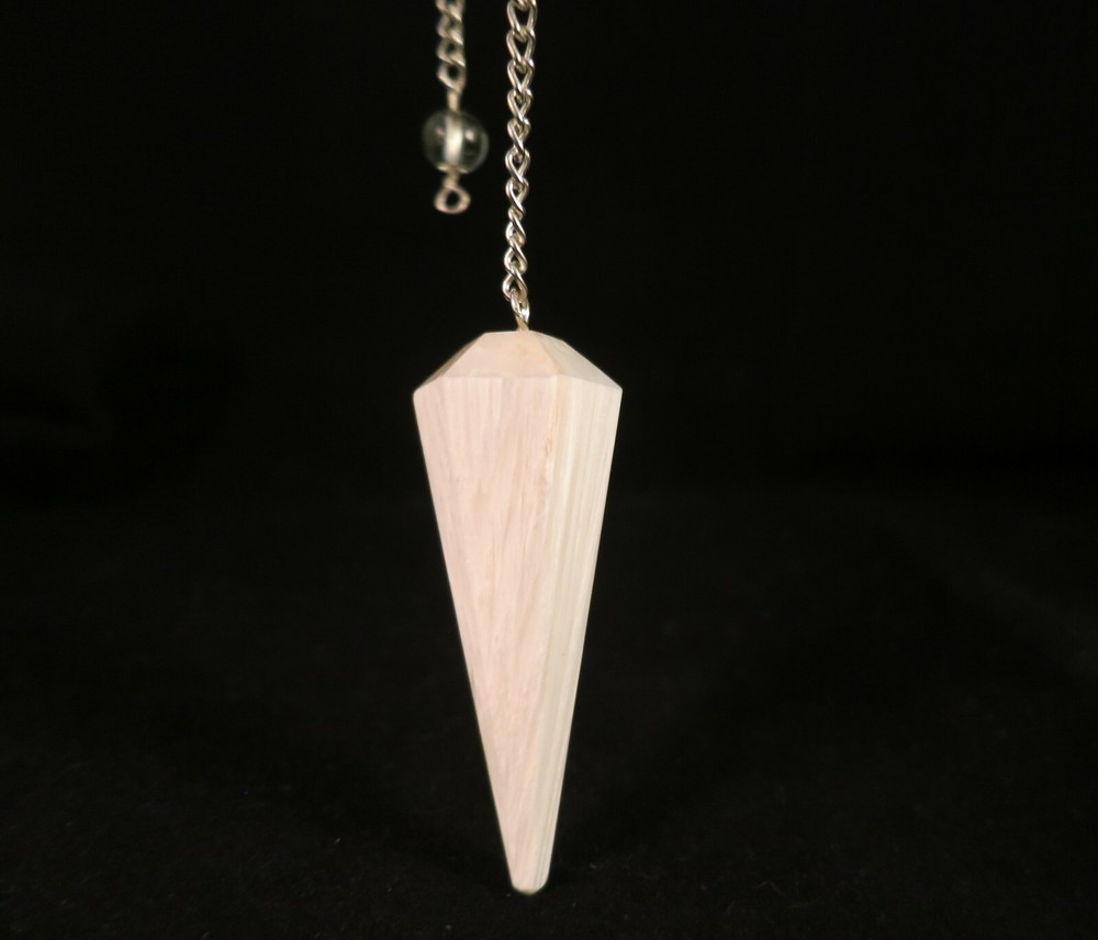 SCOLECITE CRYSTAL PENDULUM - INDIA
