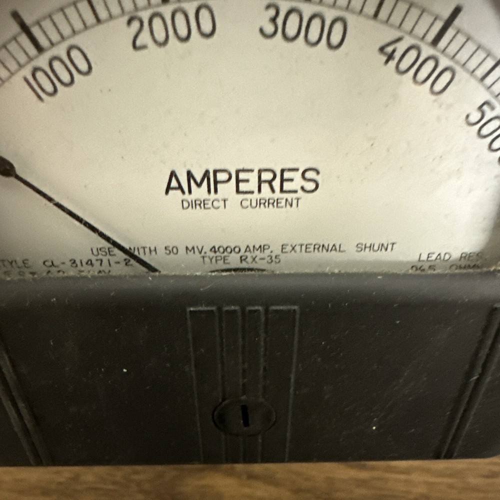 Westinghouse,RX-35,Amp Meter 0-5000