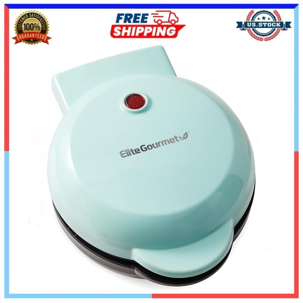 Mini Electric Waffle Maker 5” Nonstick – Compact Breakfast Cooker