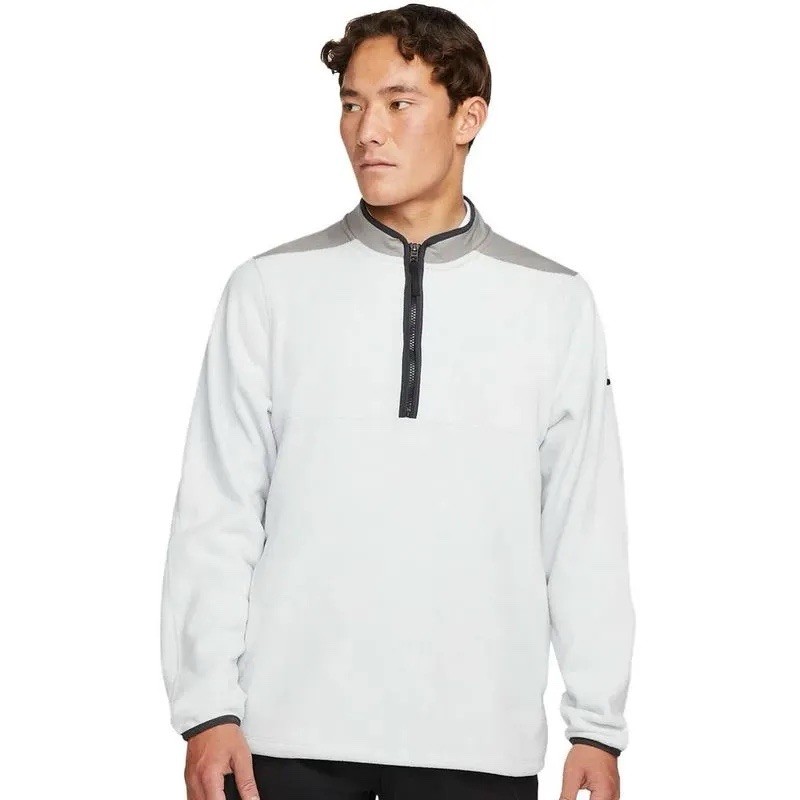 Nike Men's White Gray 1/2 zip golf pullover, Size 3XL