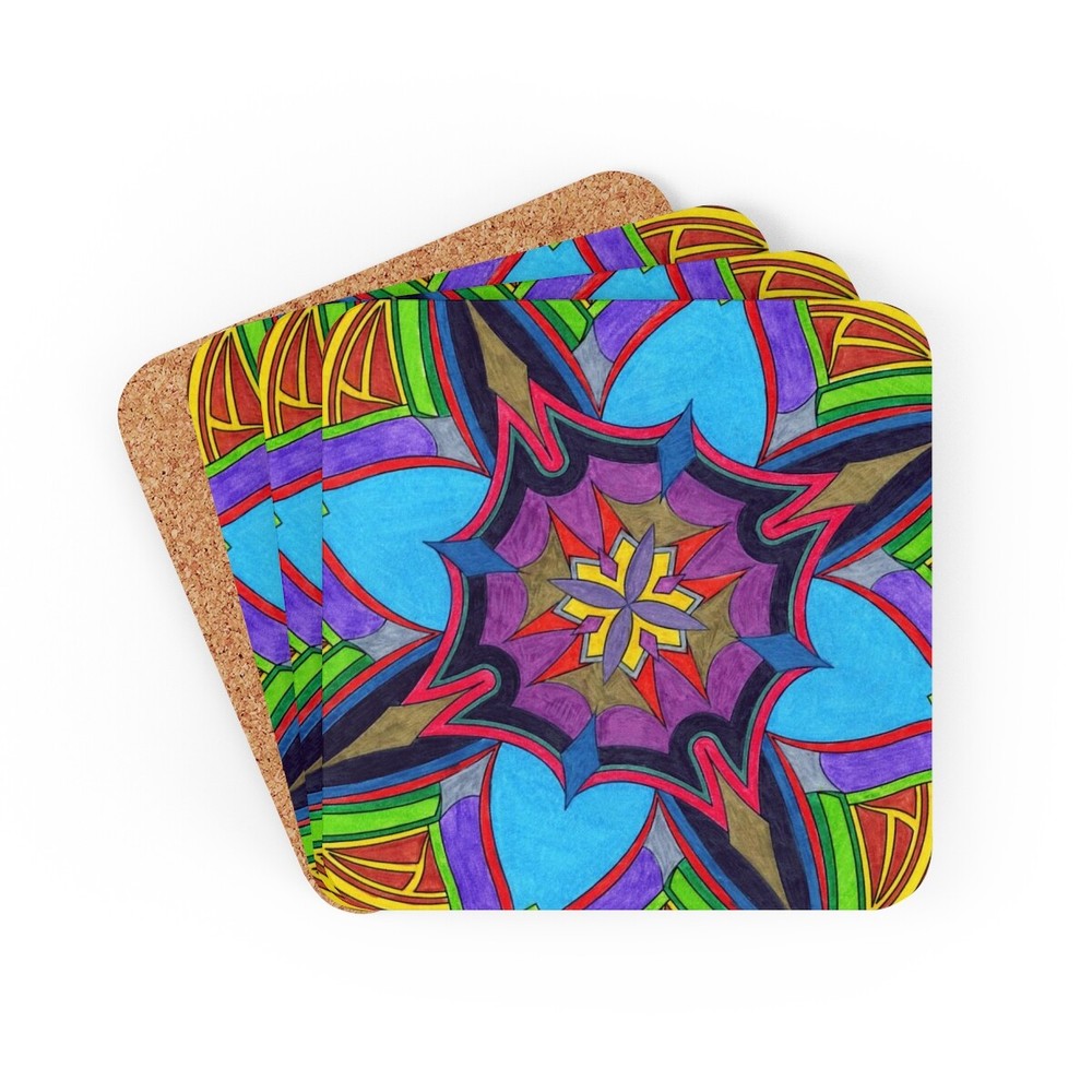 Corkwood Coaster Set