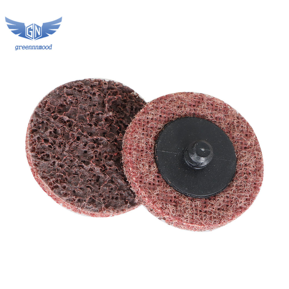 50× 2" Medium Surface Conditioning Discs Roll Lock Die Grinder Sanding Pads New