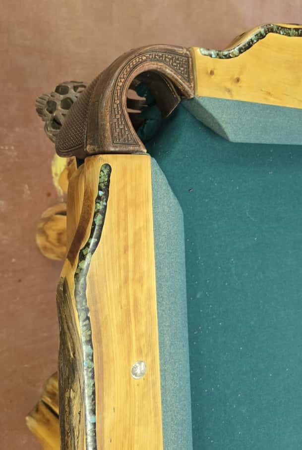 Turquoise Inlaid Pool Table