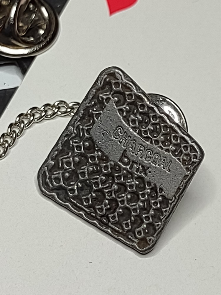 Super Cool Charcoal Brix Pin Or Tie Tack