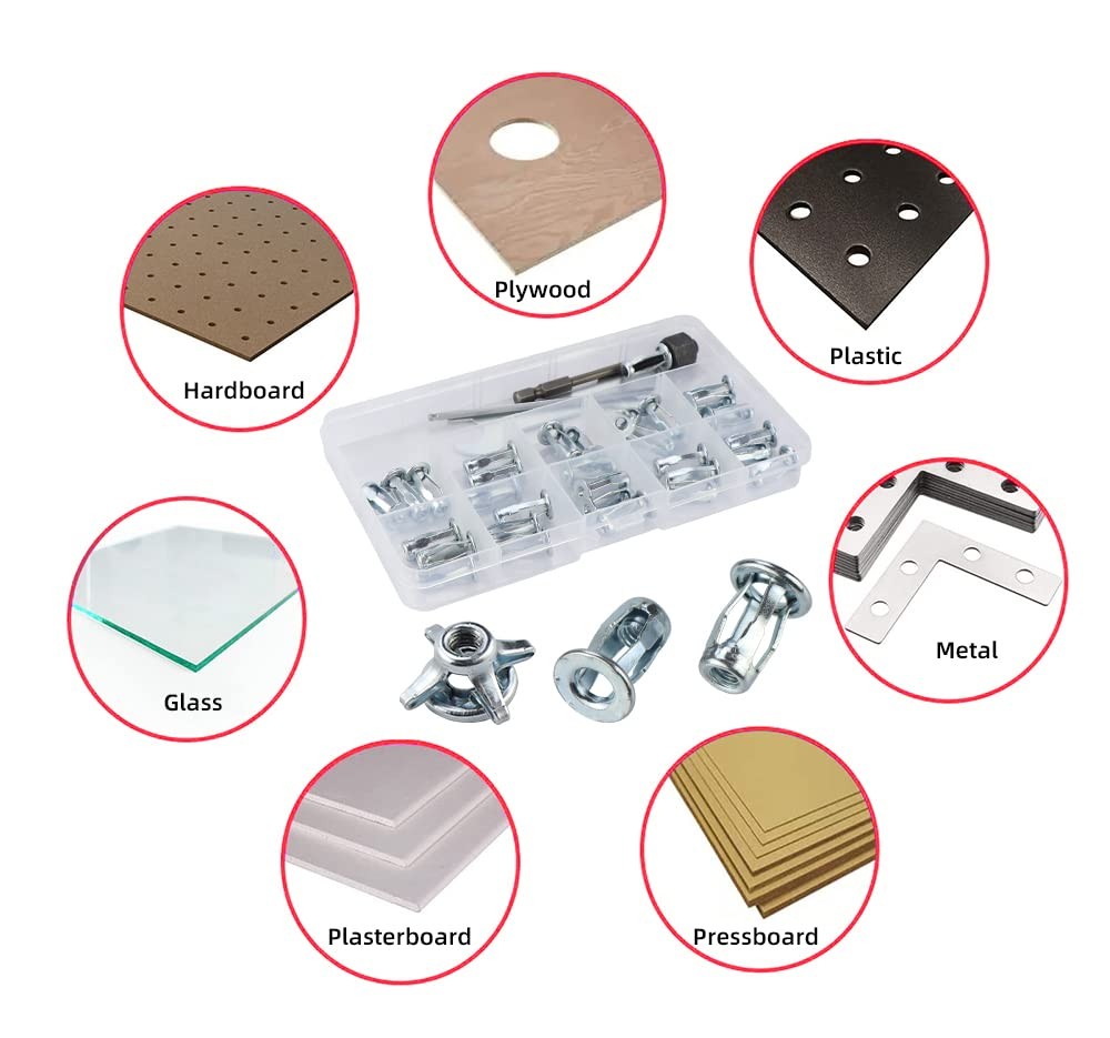 1/4 Jack Nut with Installation Tool Threaded Insert Nuts Nutserts Jack Nut Screw