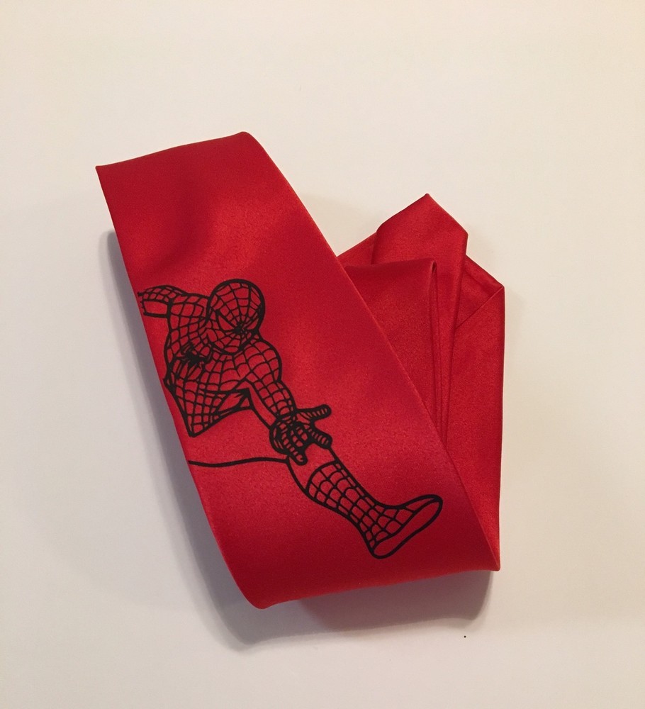 Spider Red Necktie, Great Quality, Cool