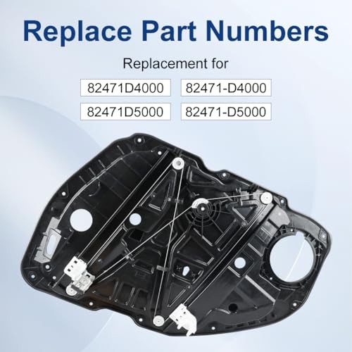 Front Left Driver Door Power Window Regulator Compatible with Kia Optima 2016