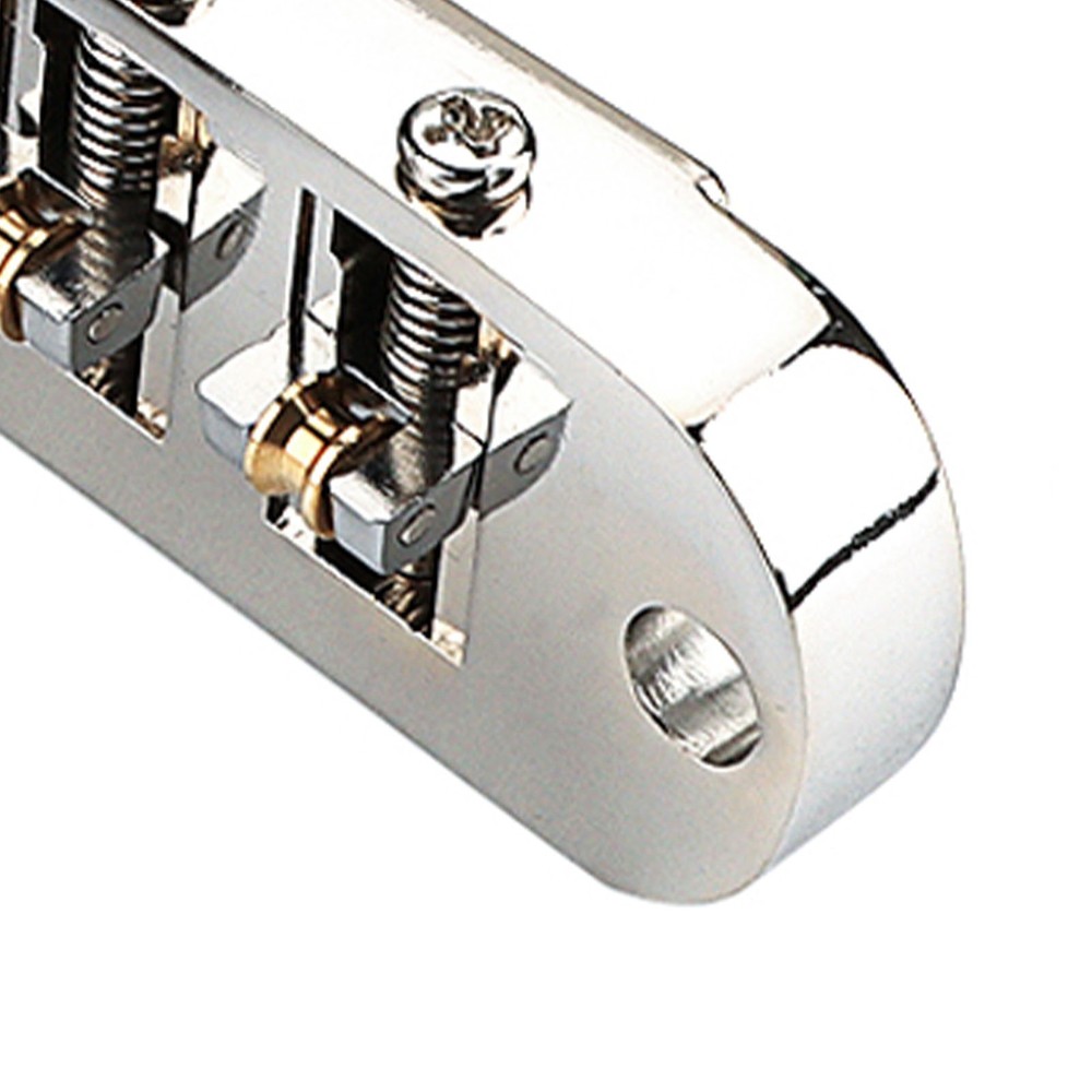 Roller Saddle Bridge Replacement Lightweight 4 String Guitar Bridge For Bass