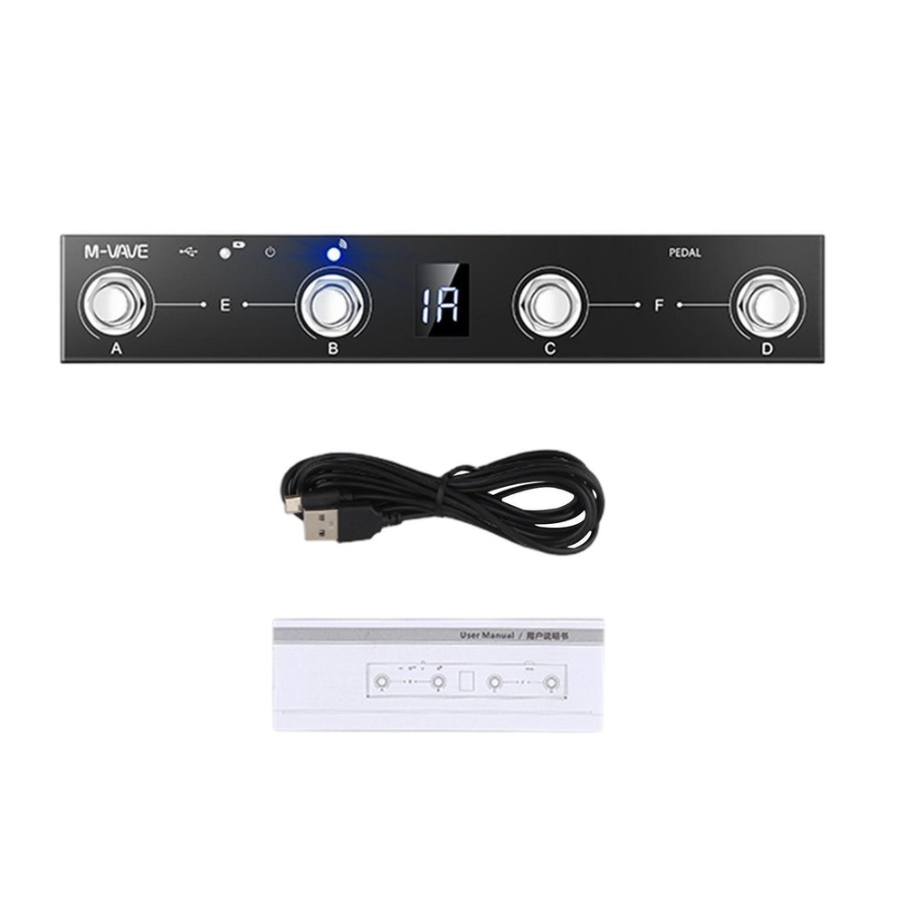 BT MIDI Controller 4 Buttons Footswitch support USB MIDI Foot 2022 NEW