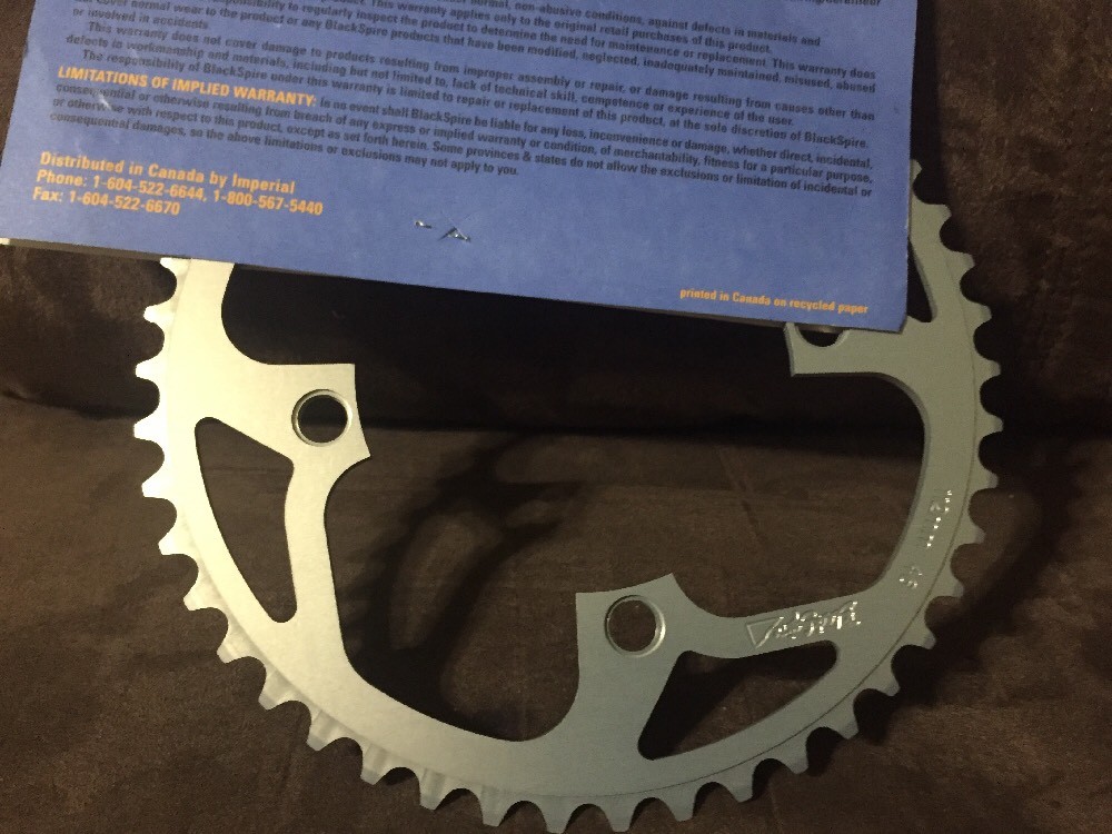 XTR BlackSpire 46 Teeth, 112 4 Bolt Sircle