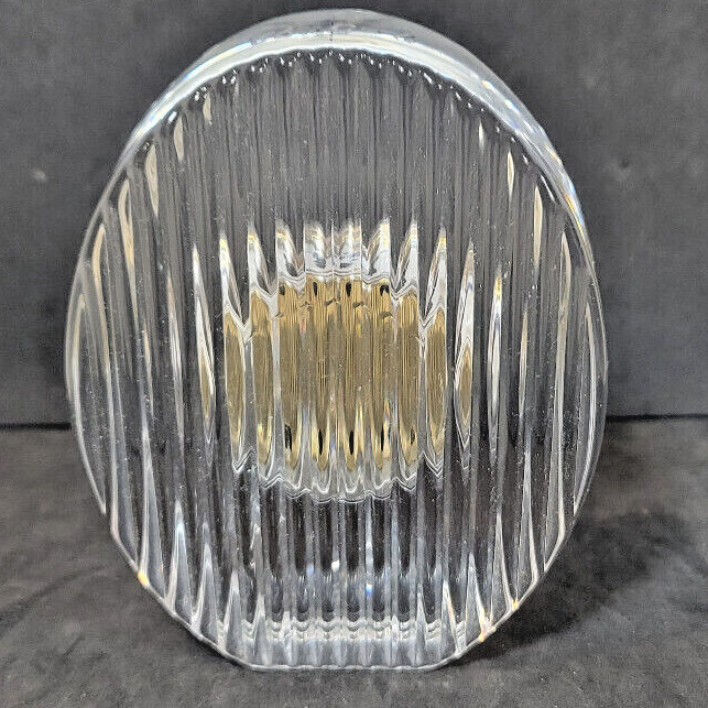 Lead Crystal Desk Clock NEEDS BATTERY