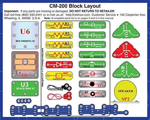 Snap Circuits 203 Electronics Exploration Kit | Over 200 Plus, Multi-color
