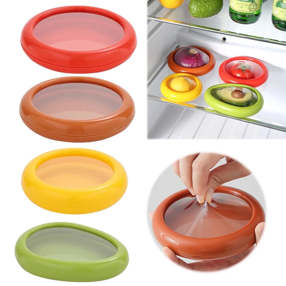 4X Fruit And Vegetable Storage Containers Set Reusable And Durable Fruit Storage