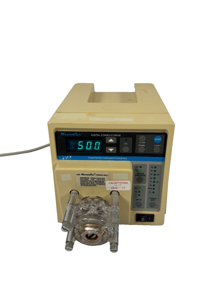 Masterflex Digital Console Drive Peristaltic Pump PN 7523-20 Head 7024-21