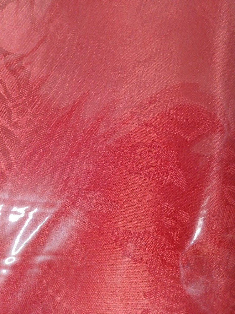 Fabric Tablecloth 52" X 70" Red Christtas Polyester