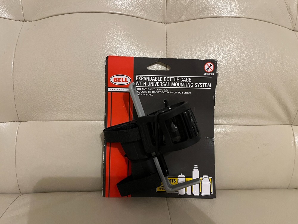 BELL EXPANDABLE BOTTLE CAGE WITH UNIVERSAL MOUNTING SYSTEM