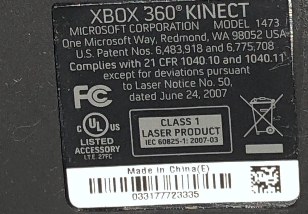 Official Microsoft Xbox 360 Kinect Motion Sensor Bar! ~ Works Great! Fast Ship!