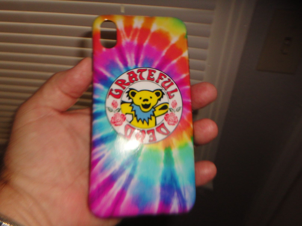 Grateful Dead iPhone case tye-dyed bear & roses unknown fit