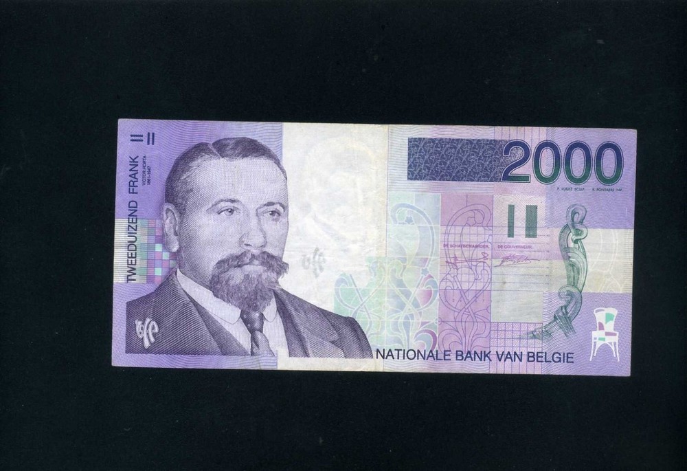 Belgium 2000 francs 1994-2001 P151 - VF+