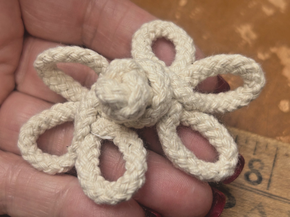 cotton hand made 3 loop cord frogs 3" natural dyeable 1pc