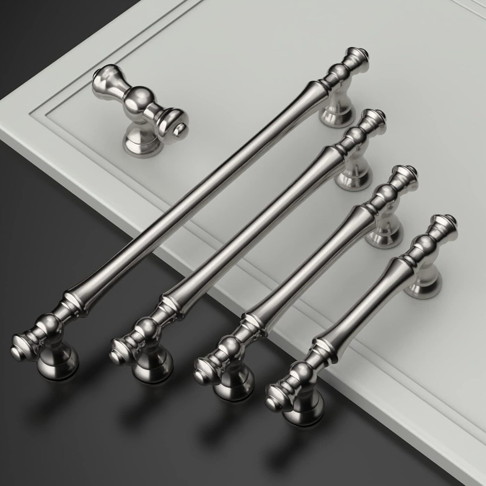 10 Pack Brushed Satin Nickel Cabinet Pulls Kitchen Cabinet Pulls