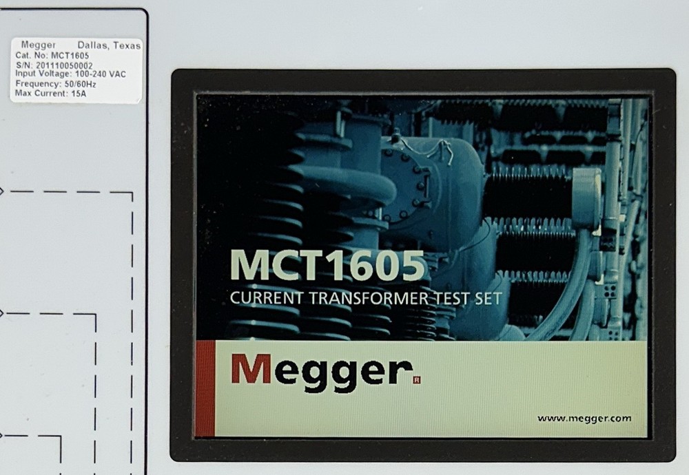 Megger MCT1605 Current Transformer Test Set **NEW**