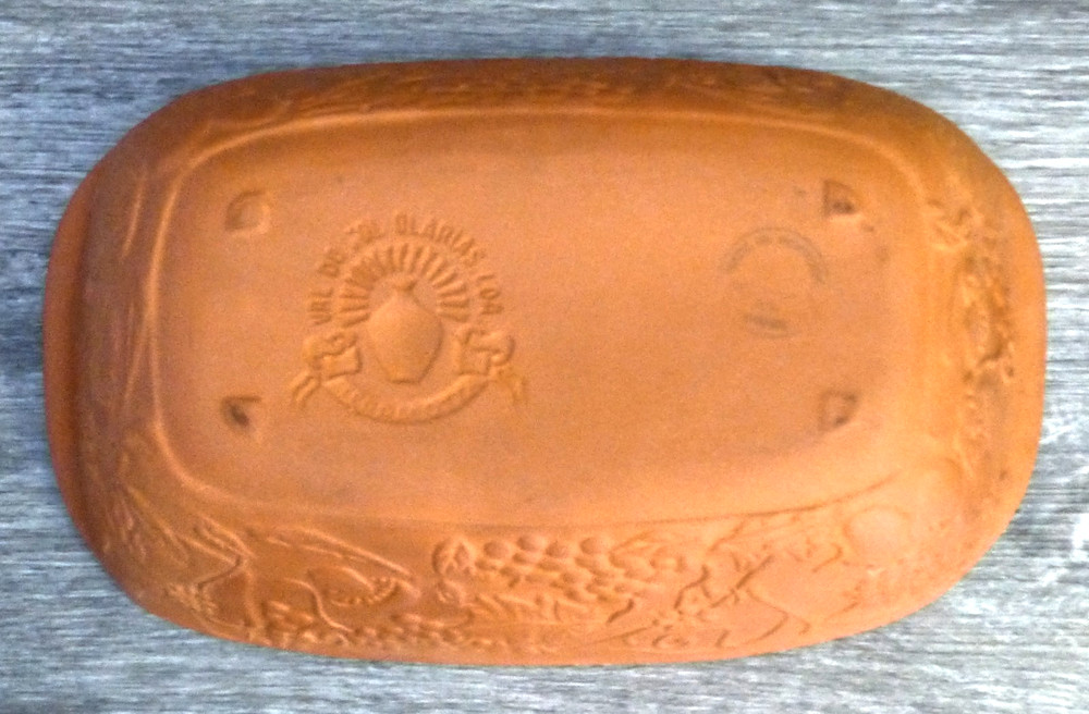 Classic Clay Cooker Rectangular Made in Portugal 12.75" x 7.75" Interior