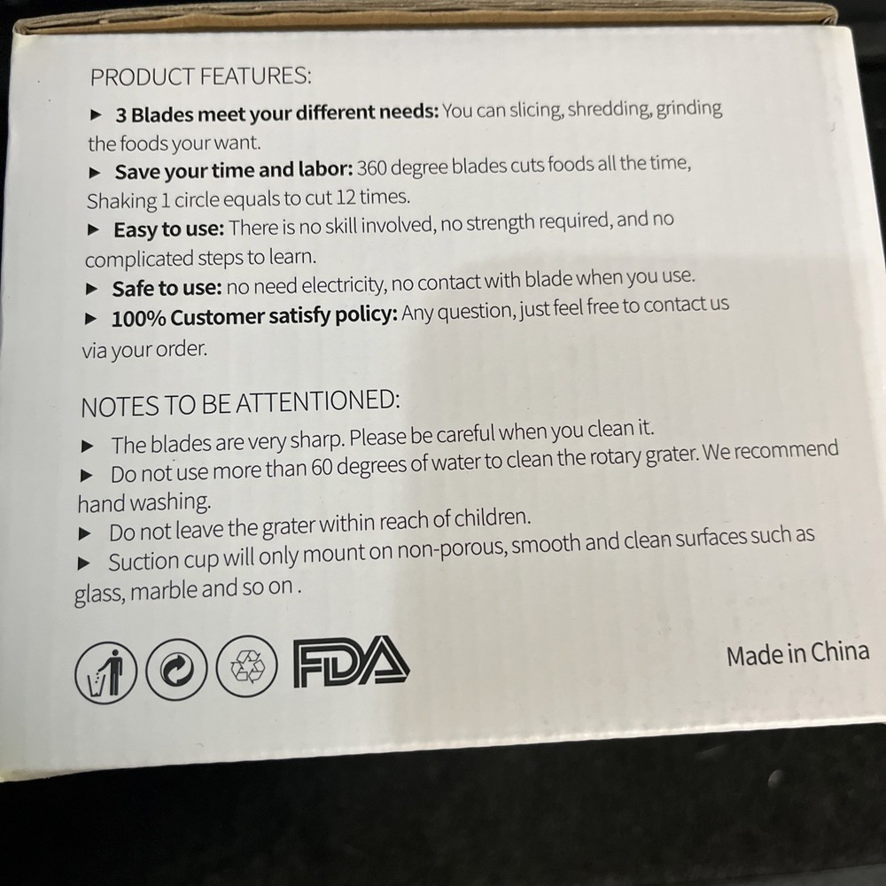 Tumbling Box Cheese Shredder