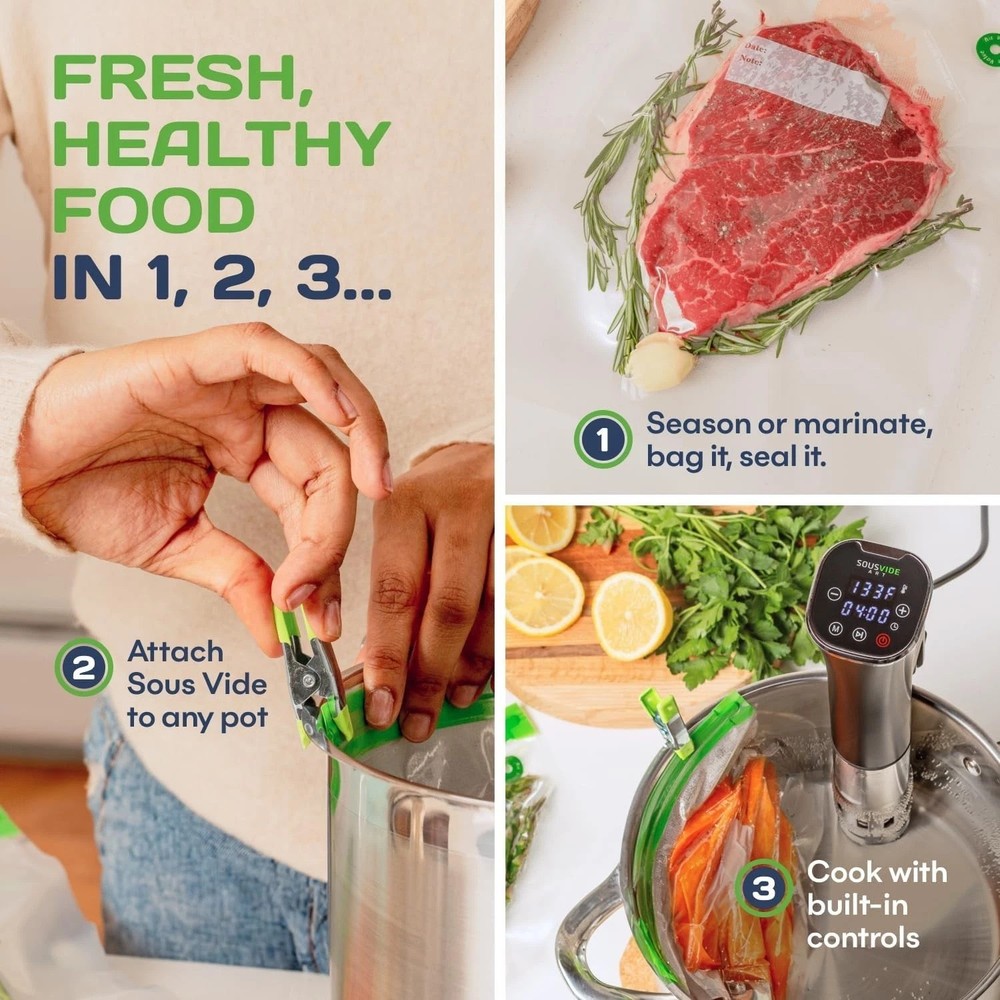 Stainless Steel Sous Vide Machine with Digital Timer for Precision Cooking