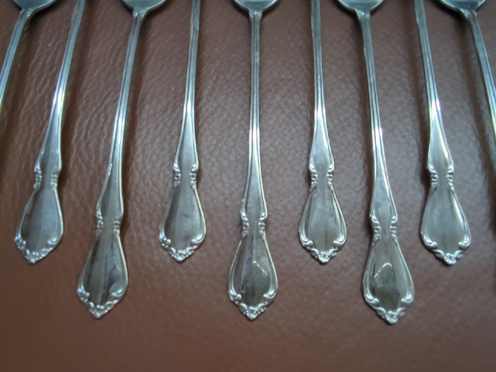 Oneidacraft Deluxe Chateau 9 Iced Tea Spoons