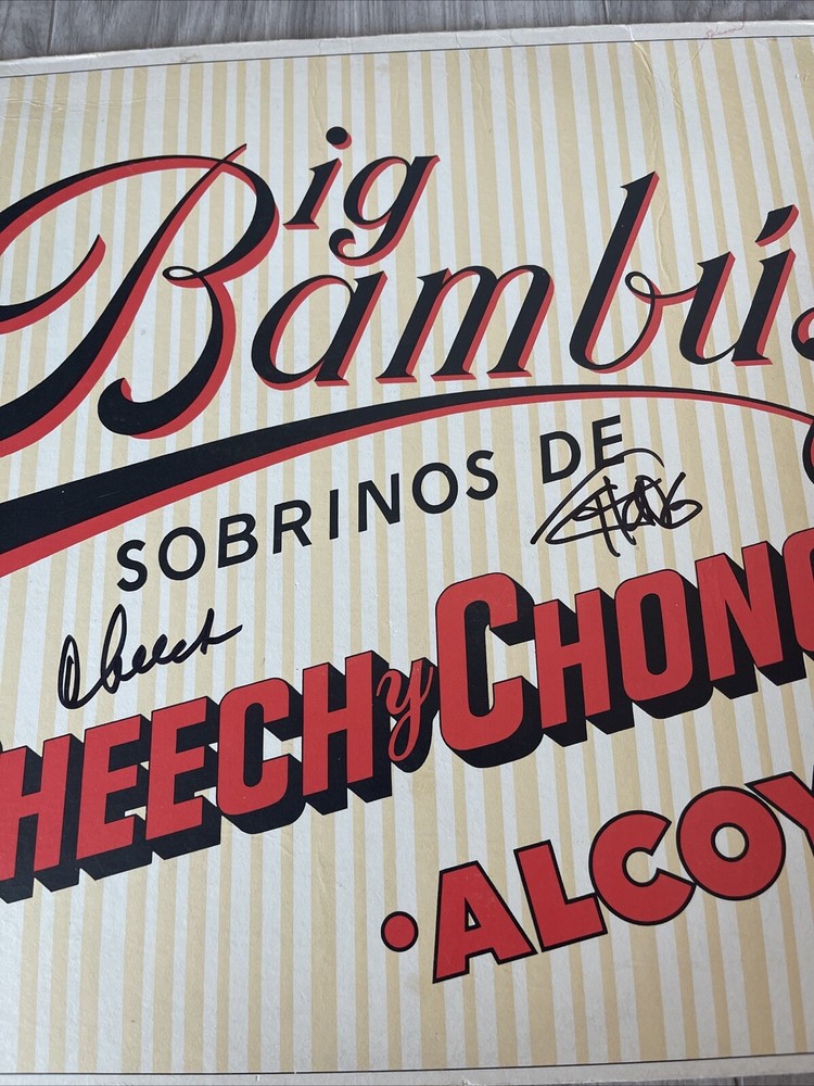 Cheech Marin Tommy Chong Signed Big Bambu Vinyl LP Record Comedy JSA COA 6