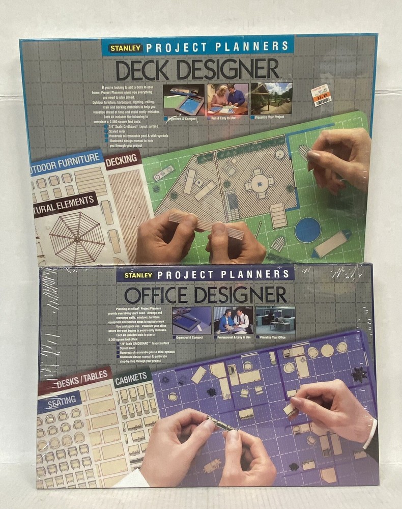 STANLEY PROJECT PLANNERS - Deck & Office  DESIGNER - NEW, SEALED