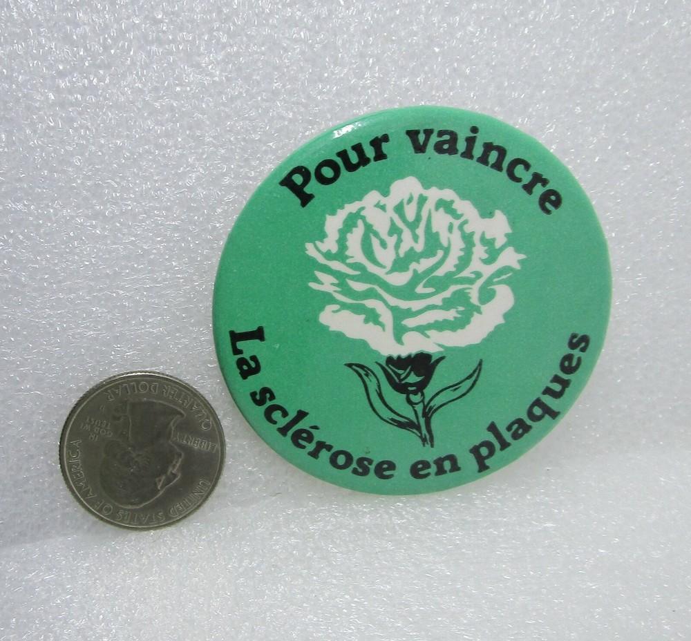 Pour Vaincre La Sclerose En Plaques Button Pin