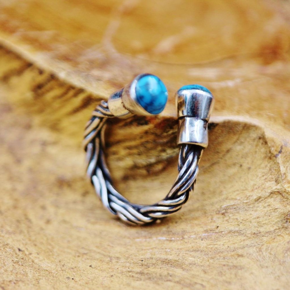 Unique Handmade Egyptian Oxidized Vintage Solid Silver Arabic/Persion Ring Band