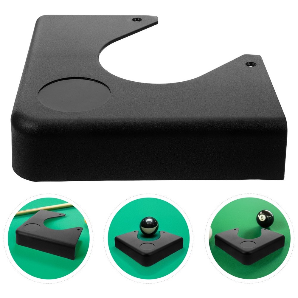 2 Pcs Pool Table Plastic Corner Guards Black Billiard Table Replacement Parts