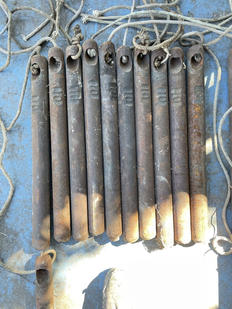 vintage cast iron window sash weights