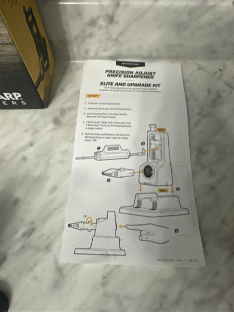 Work Sharp Black ‎Precision Adjust Knife Sharpener WSBCHPAJ Used