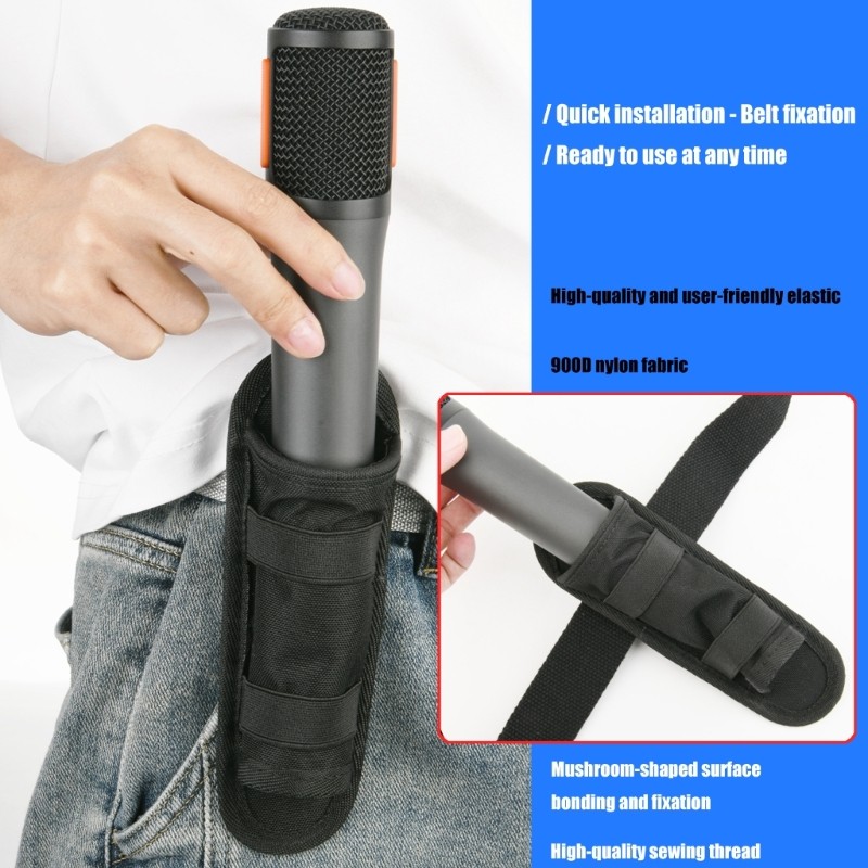 Microphone Protective Case Nonslip Base Universal Size Handheld Mic Storage Bag