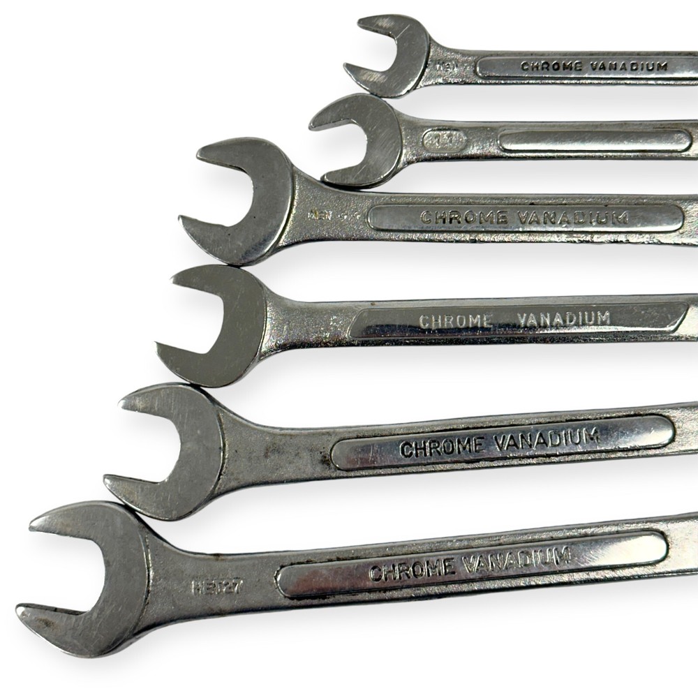 6 Pcs Olympia and Assorted Chrome Vanadium HET27 Combination Wrench Set