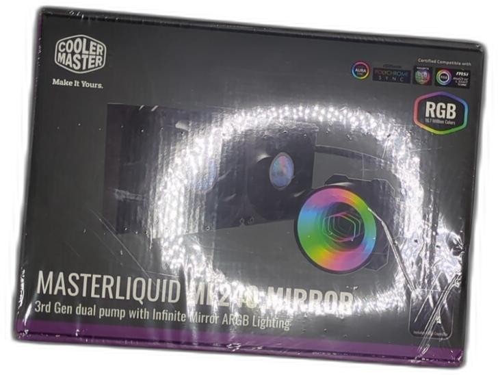 Cooler Master Masterliquid Ml240 Mirror Argb Cpu Liquid Cooler - 3rd Gen. Pump