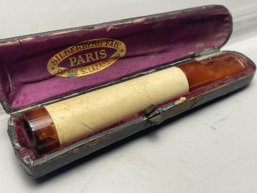 Antique Meerschaum & Bakelite Cheroot Silberberg Paris