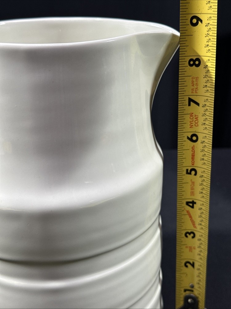 Pottery Barn Healdsburg Pitcher Large White Color 8.5”