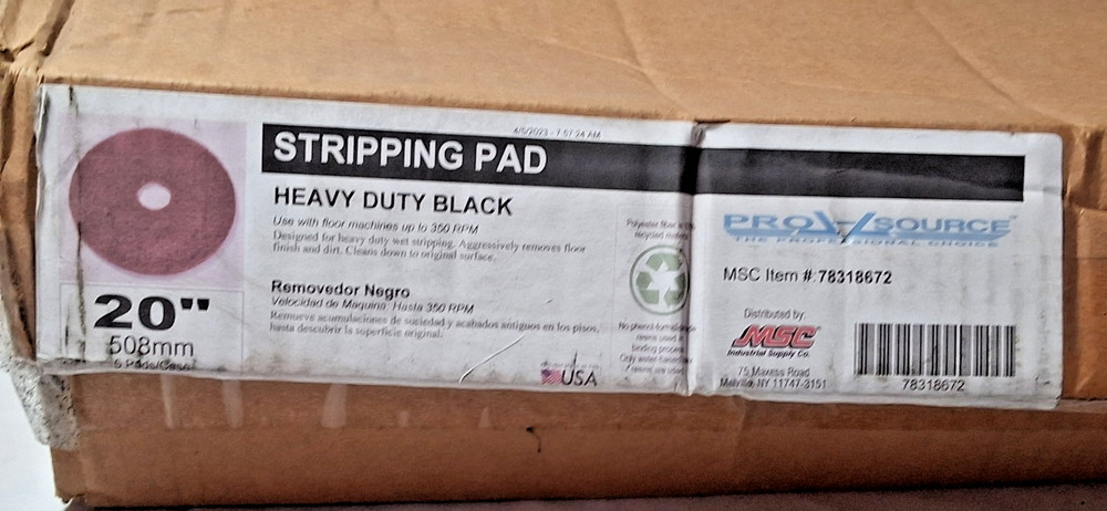 QTY3 Polyester Floor Stripping Pads Course Black 78318672