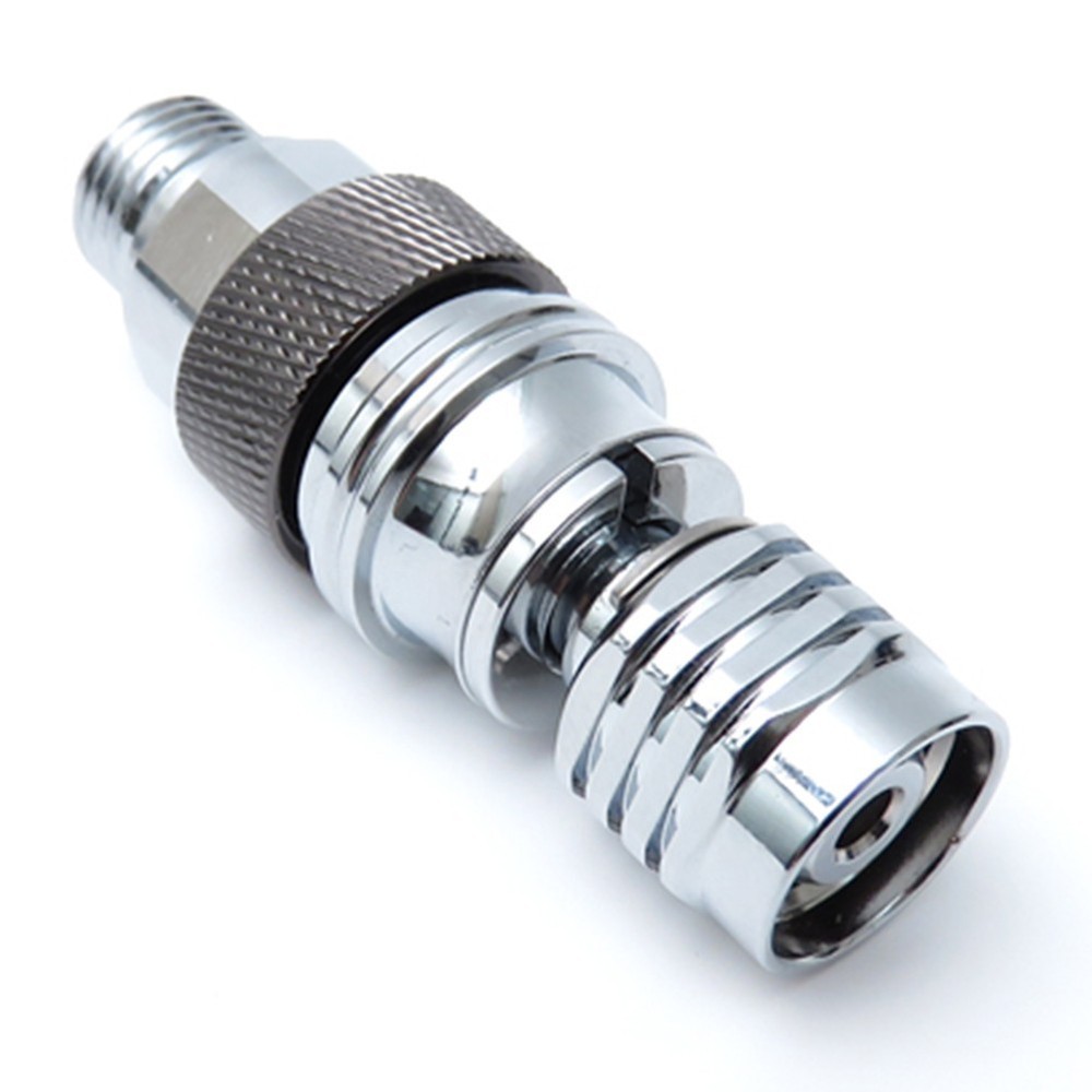 Diving full face secondary head adjuster self-locking connector adapter