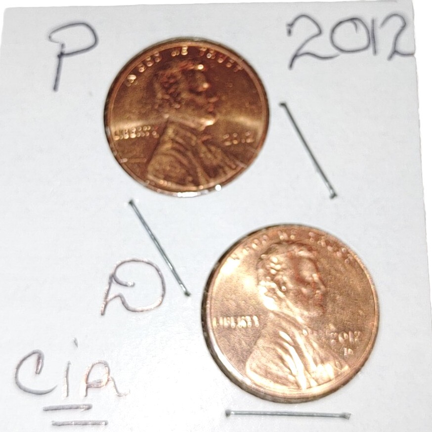 2012 Lincoln Shield Cents P&D, set (2) Cir. poss. errors, luster, Albums, Nice