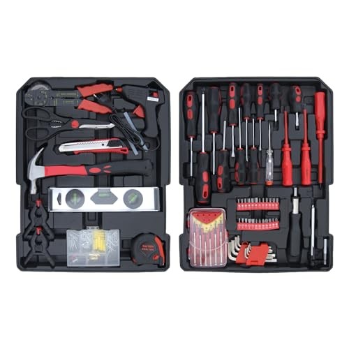 900PCS Complete Home Tool Set Versatile Rolling Tool Kit for Professional 900p